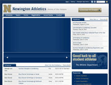 Tablet Screenshot of newingtonathletics.com